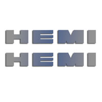 2008-2015 Challenger 5.7L Engine Shroud Trim Kit HEMI Letter Set