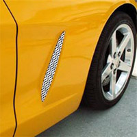 C6 2-pc Perforated Stainless Vents, 2005-2012