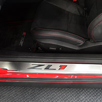 Camaro 2pc Doorsills Brushed/Polished with "ZL1" Inlay - 12-13