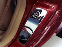 C5 Corvette Monogrammed 2-pc Vanity Plates Etched