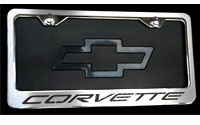 C5 Corvette Chrome/Stainless/Carbon Fiber Tag Frame - 97-04