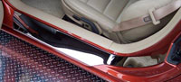 C6 Corvette Mirror Finish Doorsills plain no ribs