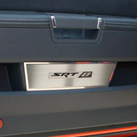 Challenger 2pc Door Badge Plate Brushed w/SRT8 Cut-out - 08-13