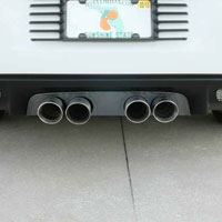 Exhaust Filler Panel NPP Exhaust Solid Blakk Stealth