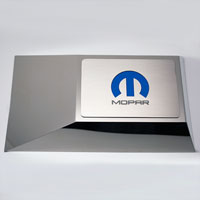 Challenger/Charger Brushed Fuse Box Cover Plate w/MOPAR M Logo