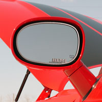 Challenger 2pc Side Mirror Trim "HEMI" - 2008-2014