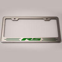 Camaro License Plate Frame with "RS" Lettering