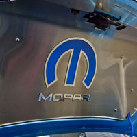 Challenger Omega "M" Emblem For Trunk Panel w/Blue Inlay/MOPAR