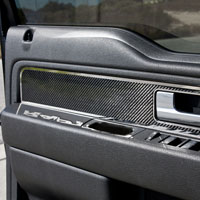 Raptor & F-150 Carbon Fiber Front Door Panel Inserts -10-14