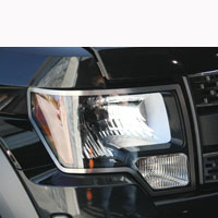 Ford Raptor 2pc Headlight Trim Rings Brushed - 09-13