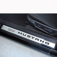Mustang 2pc Doorsills Ford Oval w/ MUSTANG - 10-13