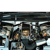 Mustang V6 & GT Polished Stainless False Firewall - 05-09