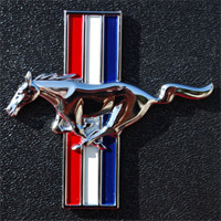 1964-1966 Left Hand Running Horse Emblem