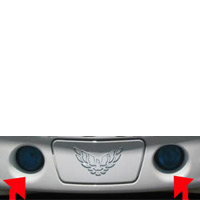 Pontiac Trans Am Blue Fog Driving Light Covers - 98-02