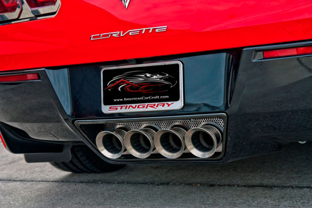 Corvette C7 and Z06 Exhaust Filler Panel Perforated - 2014-2015