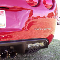 C6 / Z06 / ZR1 / GS - Corvette Rear Stainless Steel Inserts