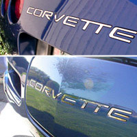 C5 Corvette Front & Back Bumper Inserts: Silver, Black or Gold